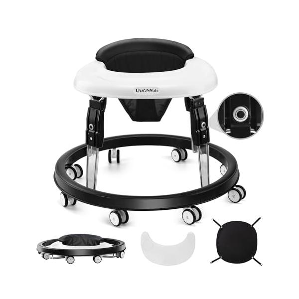 歩行器ブラック/-/Lauflernhilfe・Color:ブラック・取り外し可能なプレートのデザイン 取り外し可能な厚手のディナープレート、食品グレードの原材料。BPA、PVC、フタル酸エステルを含みません。赤ちゃんに完全な安心感を与えま...