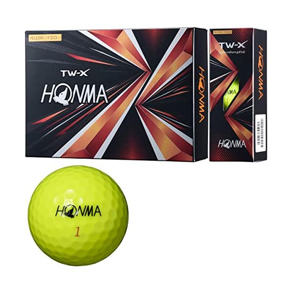 他サイト： ホンマ ゴルフ ボール TW-X TW-S 2021 1ダース 12球入り ホワイト イエロー 3ピース ツアー系 スピン 飛距離 TOUR Wの商品画像