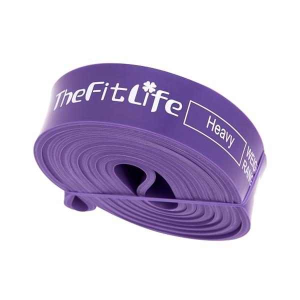 TheFitLife トレーニングチューブ 筋トレチューブ 懸垂チューブ (紫)