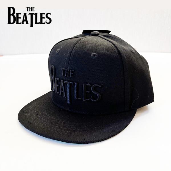 The BEATLES ビートルズ キャップ Mens 帽子 3D ロゴ 刺繍 ブラック