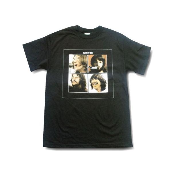 The Beatles ザ・ビートルズ Tシャツ LET IT BE ブラック ロック The Beatles ザ・ビートルズ Tシャツ LET IT BE ブラック ロック