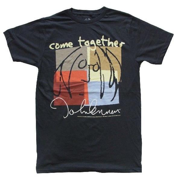 John Lennon ジョン レノン Com Together ブラック イラストtシャツ John010 Free Style 通販 Yahoo ショッピング