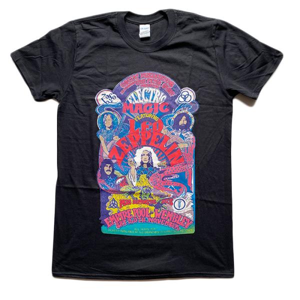 レッドツェッペリン　1stレコードジャケットデザイン両面プリントTシャツ　L vintage Led Zeppelin 1st.album jacket design T