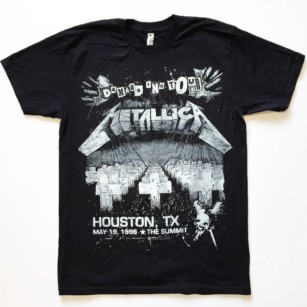 METALLICA メタリカ Tシャツ HOUSTON TX. ブラック メンズ ロックT