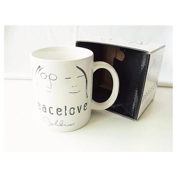 John Lennon ジョン・レノン peace love オノヨーコ マグカップ 送料