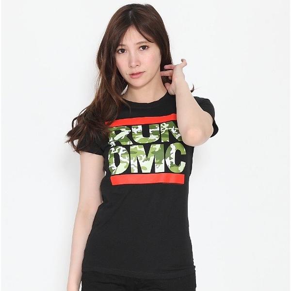 Run Dmc Tシャツ カモフラ ロゴ レディース ロックtシャツ バンドtシャツ 送料無料 W Dmc002 Free Style 通販 Yahoo ショッピング