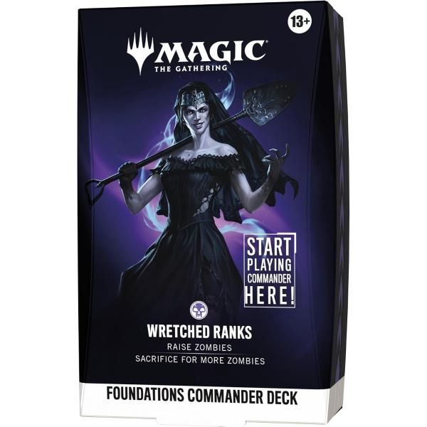 10月2日発売 予約 BOX マジック：ザ・ギャザリング ファウンデーションズ 統率者デッキ Wretched Ranks 英語版 MTG トレカ ウィザーズ・オブ・ザ・コースト FRA