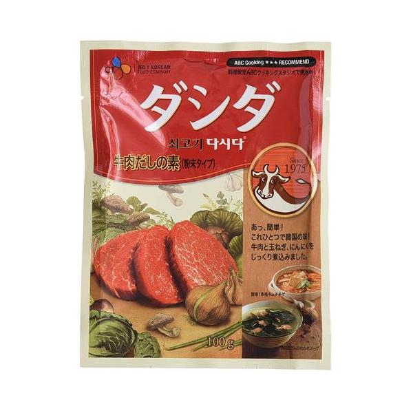 C・J 牛肉ダシダ（牛ダシダ） 100g 牛肉だしの素 ダシダ 韓国調味料  韓国食品 韓国料理 韓国食材 おかず 韓国お土産 輸入食品