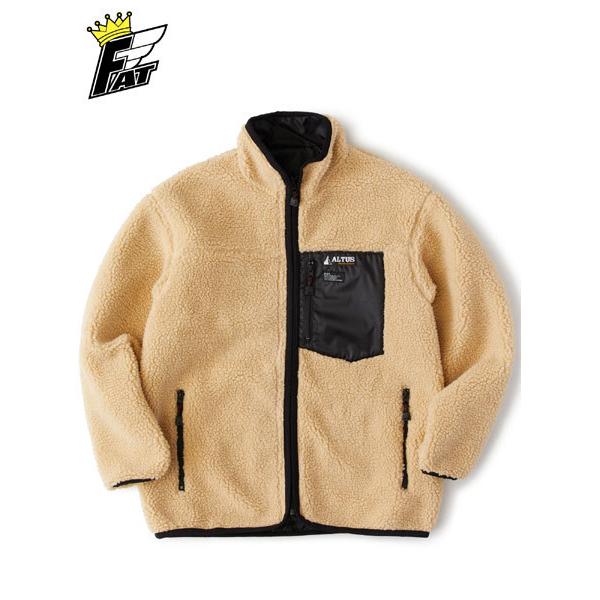 FAT (エフエーティー) OUTUS (リバーシブル フリースジャケット) Beige