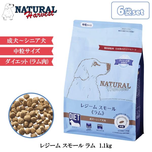 ナチュラルハーベスト 6袋セット レジーム スモール ラム 1.1kg
