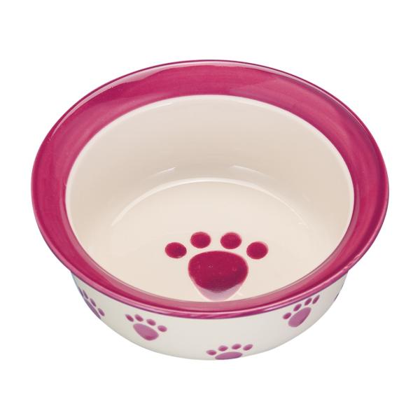 他サイト： 犬 食器 お皿 陶器 おしゃれ おすすめ かわいい 小型犬 プラッツ PLATZ ペットパウ ドッグボウル プラムの商品画像