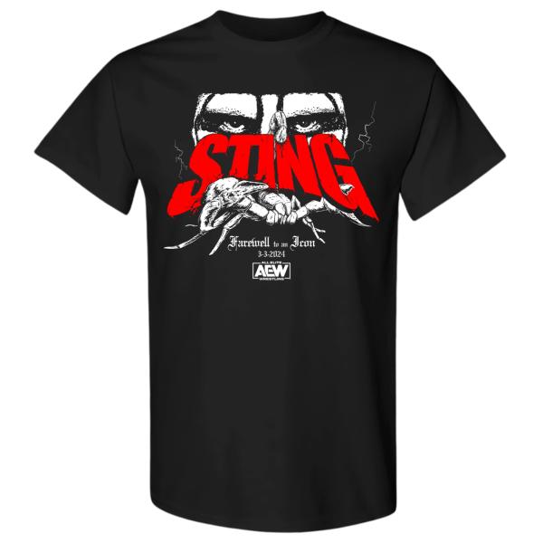 AEW スティング「AEW STING Stinger Farewell Tシャツ」日本国内未発売 