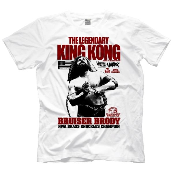 “超獣” ブルーザー・ブロディ Tシャツ「BRUISER BRODY The Legendary King Kong Brass Knuckles Champ designed by ハードコアチョコレート（並行輸入品）」