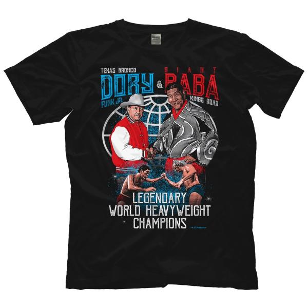 【並行輸入品】ジャイアント馬場 Tシャツ（米直輸入Tシャツ）「馬場＆ドリー・ファンク・ジュニア Tシャツ」