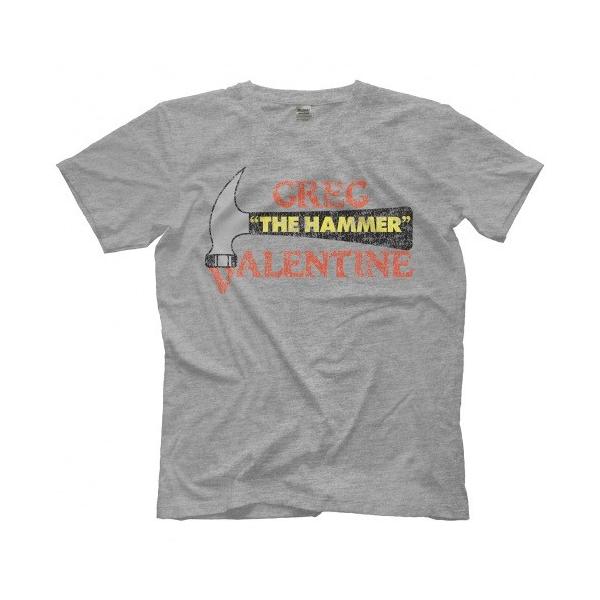 “ザ・ハンマー” グレッグ・バレンタイン Tシャツ「GREG VALENTINE Hammer Logo Tシャツ」 米直輸入プロレスTシャツ