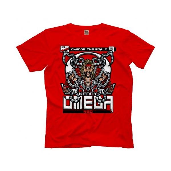 ケニー・オメガ Tシャツ「KENNY OMEGA Ω Kenny Omega Red Tシャツ」（お取り寄せ）アメリカ直輸入品 プロレスTシャツ  AEW 新日本プロレス USAインポート :kennyomega-tshirt-34:アメリカンプロレスTシャツショップ フリーバーズ 通販  