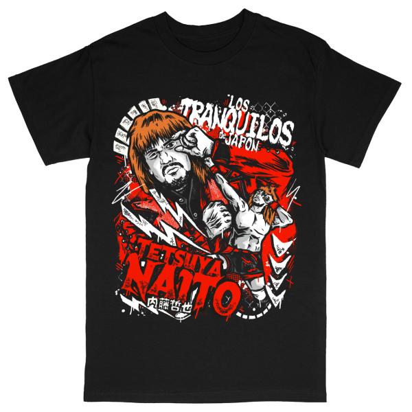 【並行輸入品（海外受注生産品）】内藤哲也 LOS TRANQUILOS de JAPON アメリカ直輸入 Tシャツ 日本未発売 アメリカPWT限定輸入プロレスTシャツ