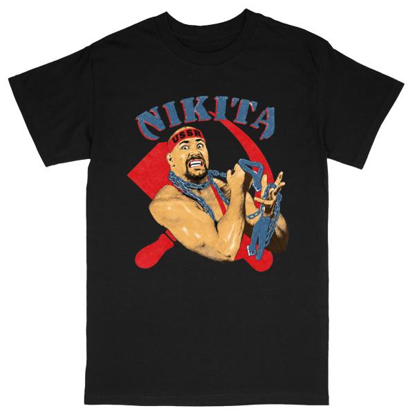 【並行輸入品】“ロシアの悪夢” ニキタ・コロフ Tシャツ「NIKITA KOLOFF USSR Tシャツ」直輸入プロレスTシャツ