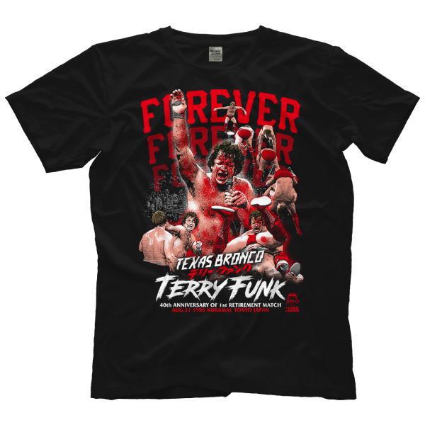 【並行輸入品】テリー・ファンク Tシャツ「TERRY FUNK 1983年8月31日蔵前国技館 夏休み最後の日 フォーエバー テリー・ファンク引退試合 Tシャツ」