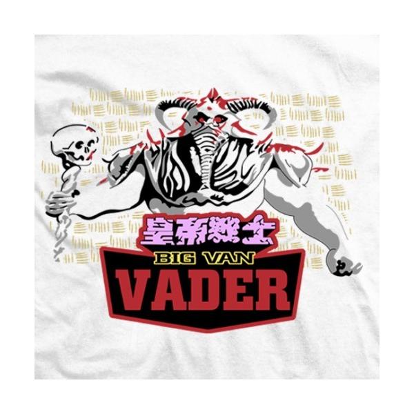 皇帝戦士 ビッグバン・ベイダー Tシャツ「BIG VAN VADER ホワイト T