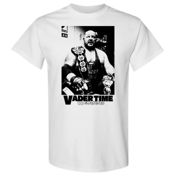 【並行輸入品】“皇帝戦士”ビッグバン・ベイダー Tシャツ「BIG VAN VADER 三冠王者 Tシャツ（プリント前身のみ）designed by ハードコアチョコレート」