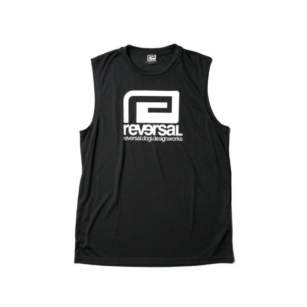 リバーサル タンクトップ スリーブレス メッシュ生地 メンズ reversal BIG MARK DRY SLEEVELESS