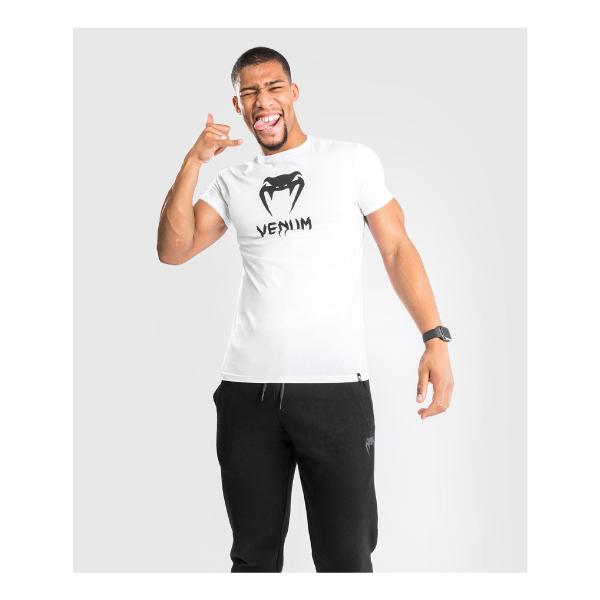 VENUM ヴェナム CLASSIC Tシャツ - ホワイト ベナム VENUM-03526-002 半袖 メンズ 格闘技 キックボクシング 総合