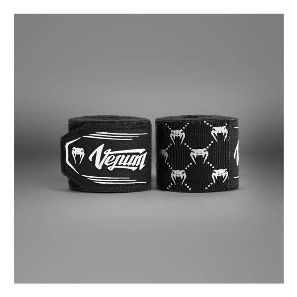 格闘技の必需品 - 色彩豊かに。ヴェヌムのハンドラップは、弾力性のあるコットンで作られており、ちょうど良い伸縮性を提供します。親指のループとフック＆ループの留め具がしっかりとした巻きつきを提供し、次のストライクに集中できます。ブラックとホワ...