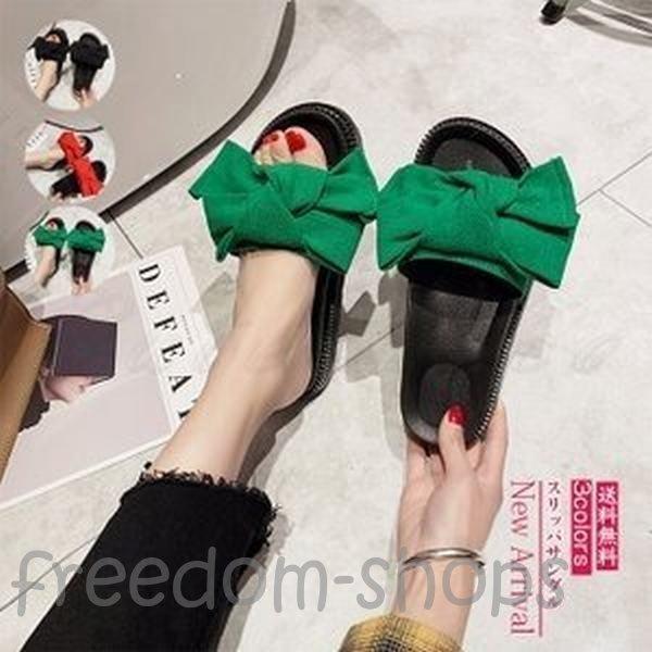 スリッパサンダル 室内 室外 レディース 厚底 美脚 歩きやすい ビーチ 痛くない リボン おしゃれ カジュアル オフィス用 夏 履きやすい Pbd0 Freedom Shops 通販 Yahoo ショッピング