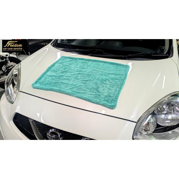 NEW スパシャン Yes!No! イエスノー メガトンタオル ハーフ洗車用タオル 65×45cm 1枚 でルーフ ボンネットの水滴の拭き上げが楽々です 洗車 コーティング