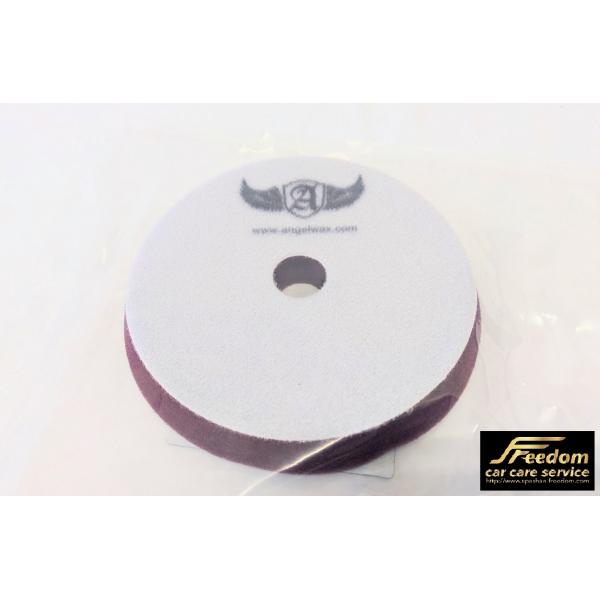 スパシャン エンジェルワックス 125mm 赤 硬さハード スポンジ バフ ポリッシャー 洗車 カー用品 磨き
