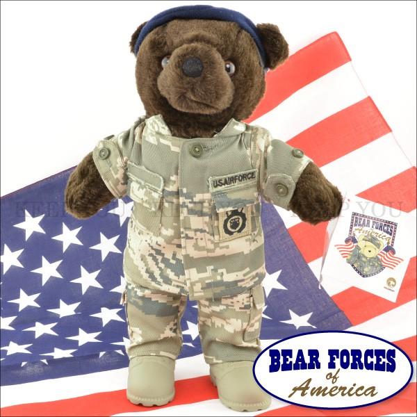 テディベア アメリカ 空軍制服 迷彩柄 約25cm 軍隊 こげ茶 ミリタリー仕様 Bear Forces Of America テディベア くま ぬいぐるみ アメリカ 1 1876l Bear Forces 1 1876l Freedom Web 通販 Yahoo ショッピング