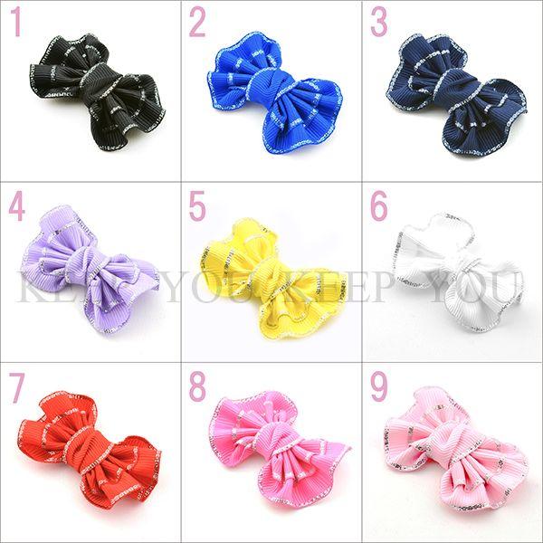 リボン パーツ フリルリボン ≪約50mm×38mm≫ 同色2個セット