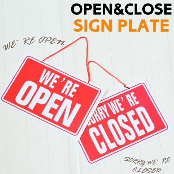 サインプレート 伝言 オープン クローズ OPEN CLOSE プレート