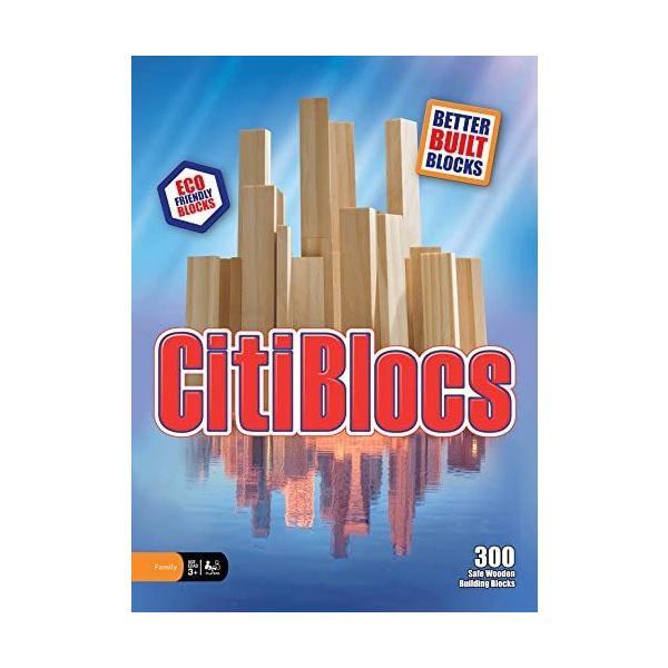 木製ブロック CitiBlocs シティブロックス ナチュラルカラーセット300