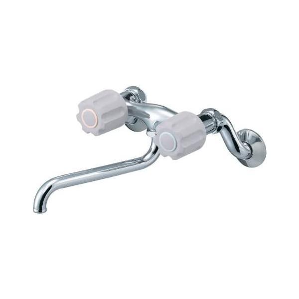 SANEIツーバルブ混合栓(下向きタイプ)シールテープ付き