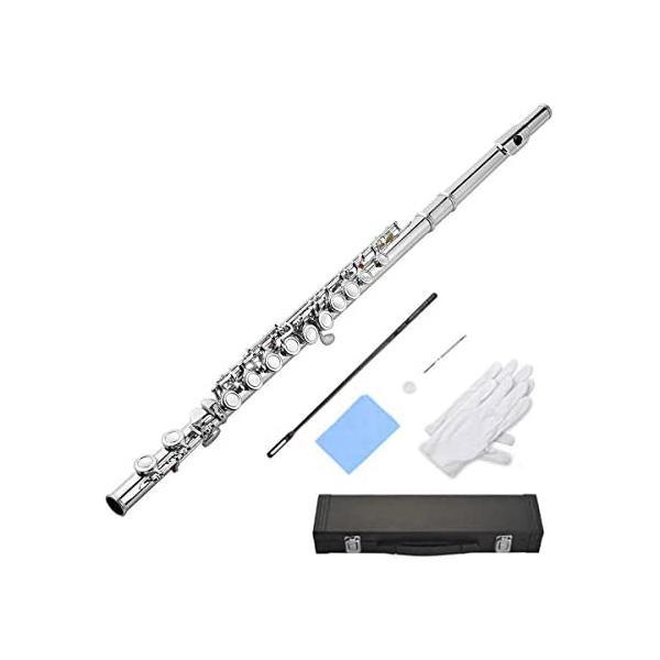 【極美品】 Enhong フルート Amazon | Enhong フルート 16穴 Cキー 白銅ニッケルメッキ製
