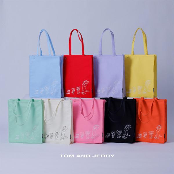 トムとジェリー トートバッグ レディース キャンバス 推し活 トム タフィー ジェリー サブバッグ かわいい キャラクター 9色 サイズ 通勤 通学バッグ ギフト