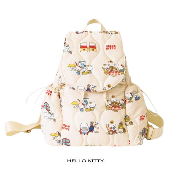 sanrio ハローキティ レディース キルティングバックパック リュック バッグ アコモデ Accommode S-SK1491 サンリオ キッズ 旅行 通学 マザーズバッグ キティ