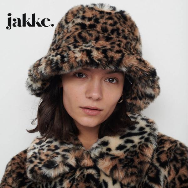 ピンク・ブルー Jakke KATIE face ファーハット - その他