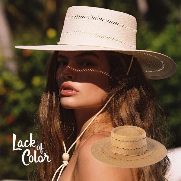 ストローハット 麦わら帽子 レディース メンズ ユニセックス ペーパー ハット ラックオブカラー Lack of Color ジャシント アウトドア 紫外線防止 日焼け防止