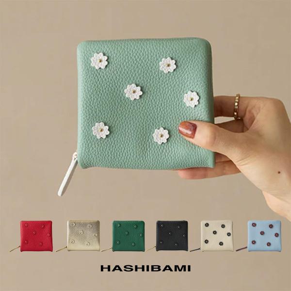 Hashibami 2つ折り財布 レディース レザー 本革 ハシバミ ウォレット