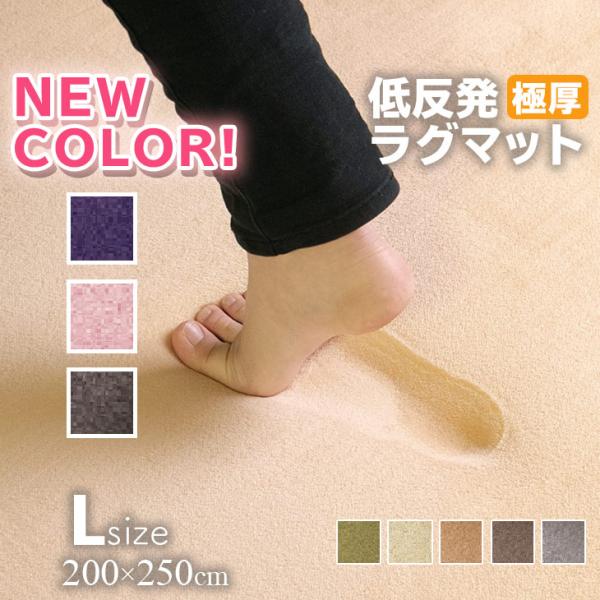 ブランド名：フリーリー※フリーリーはフリーライフ株式会社の登録商標です。登録6241186／Freely（フリーリー）＜仕様＞商品名　極厚低反発ラグ（抗菌防ダニ加工）サイズ　200x250cm　3畳※サイズは±3％程度の誤差が生じますので、...