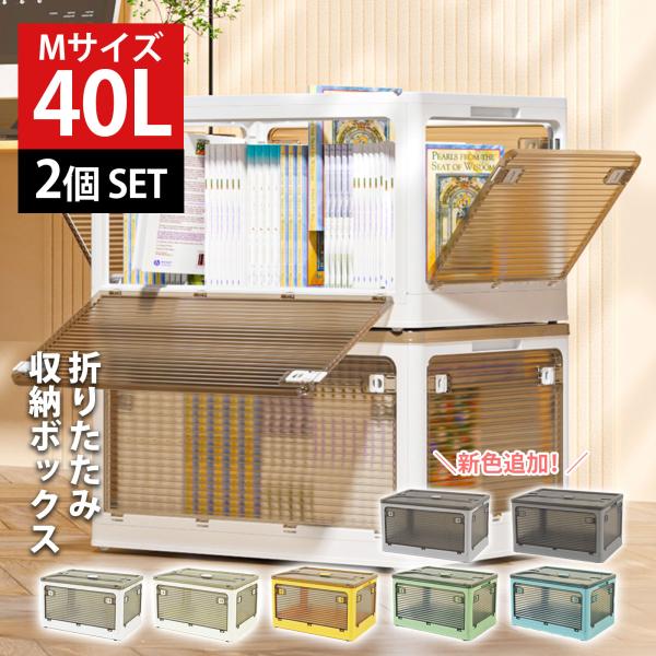 FREE LIFE 収納ボックス 収納ケース M 40L 2個 セット