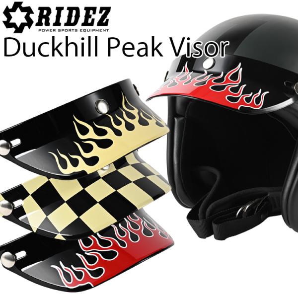 RIDEZ ライズ ダックヒルピークバイザー デザインプリント RIDEZ ライズ ダックヒルピークバイザー デザインプリント