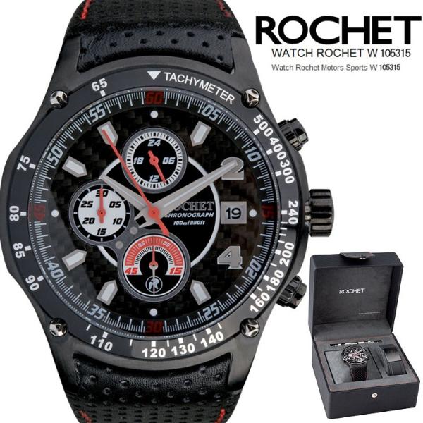 ROCHET WATCH ロシェ クロノグラフ W105315 モータースポーツ あすつく