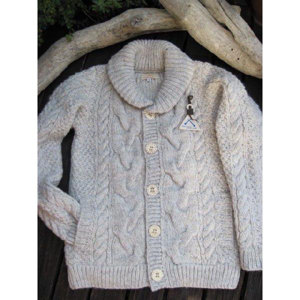 カウチンニットカーディガン ネパール職人のオールハンドメイド こだわりの手彫り水牛ボタン ウール ショールカラー オートミール系 ｍ ｌメンズ Union Knit02 Free Mart Wear House 通販 Yahoo ショッピング