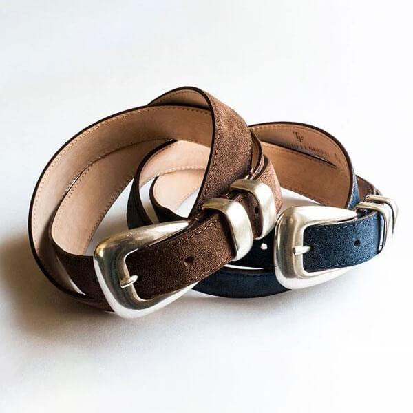 ティベリオ フェレッティ プンターレ付き スウェードベルト 8674