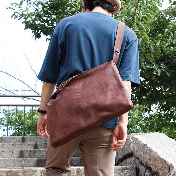m+（エムピウ） ショルダーバッグ メンズ ショルダーバック PIATTO 