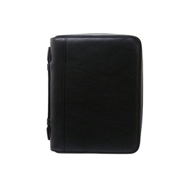 ダクトの牛革シュリンク ラウンドファスナー・A5サイズ6穴システム